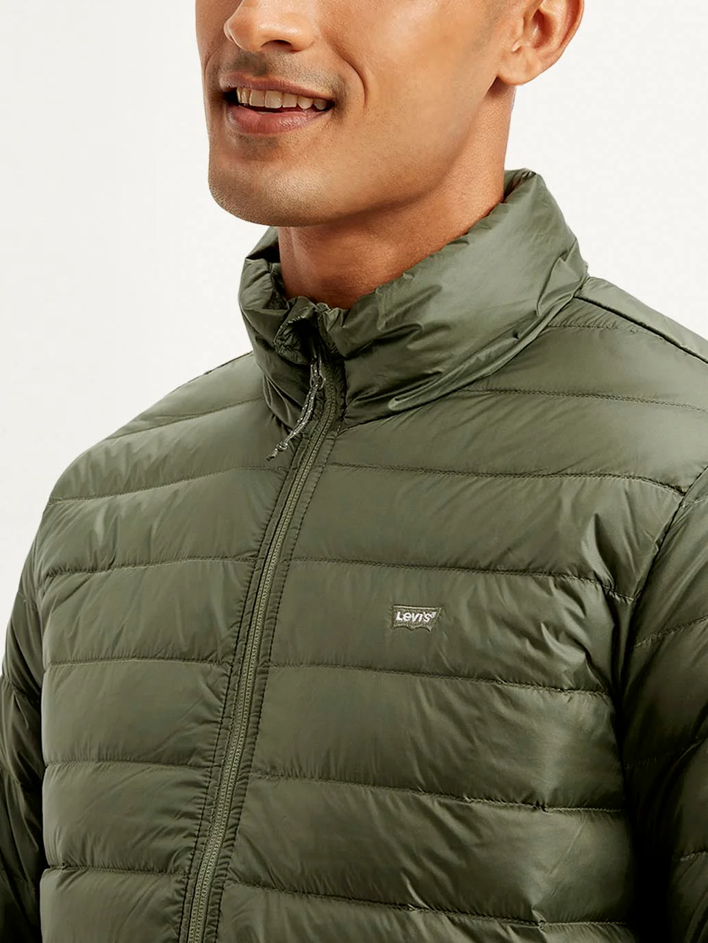 Men's Solid Olive Jacket - Image 4