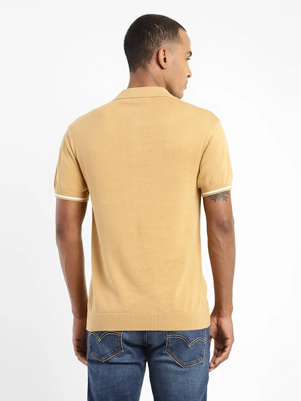 Men's Solid Polo T-shirt - Image 3