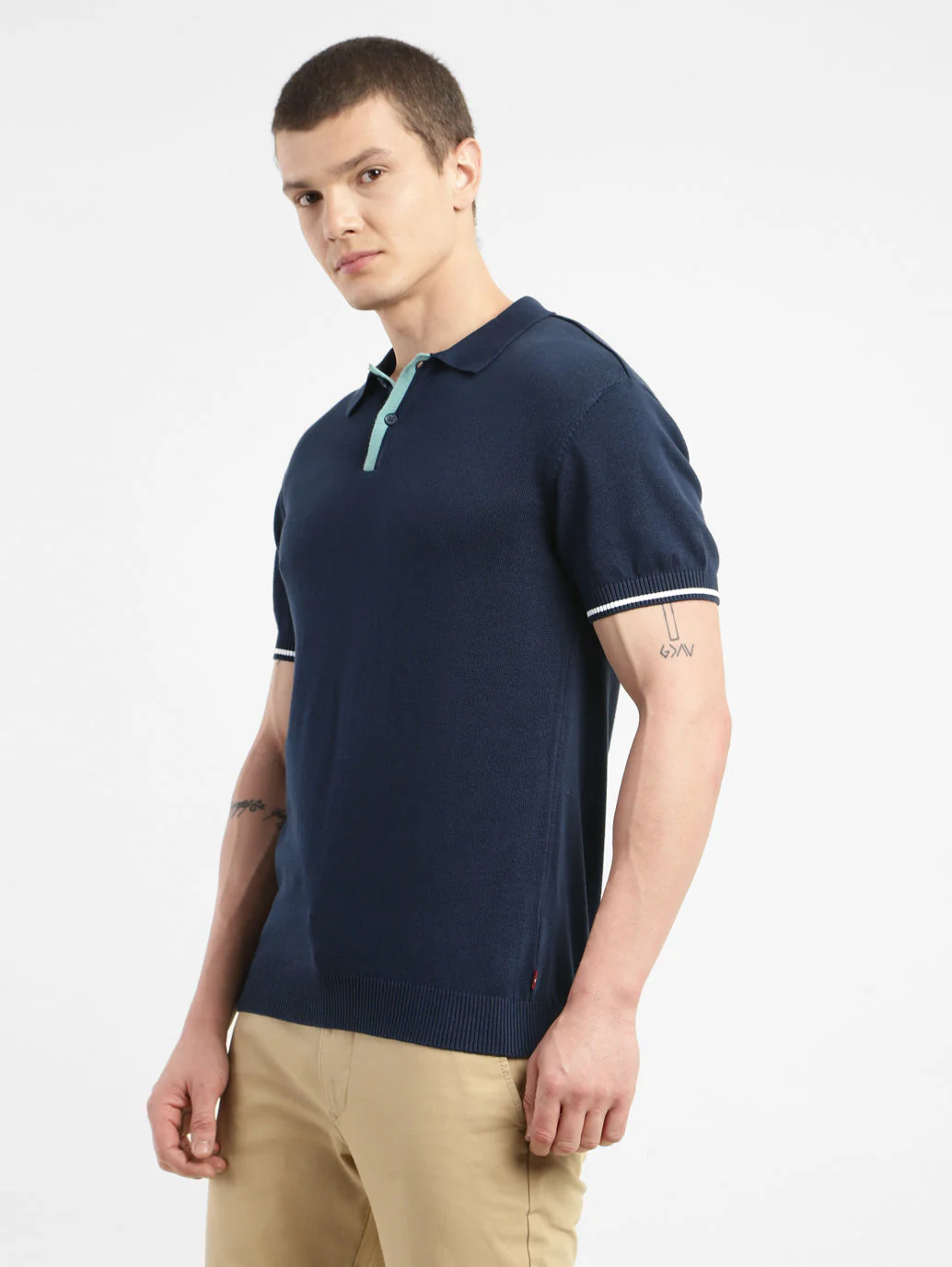 Men's Solid Polo T-shirt - Image 4