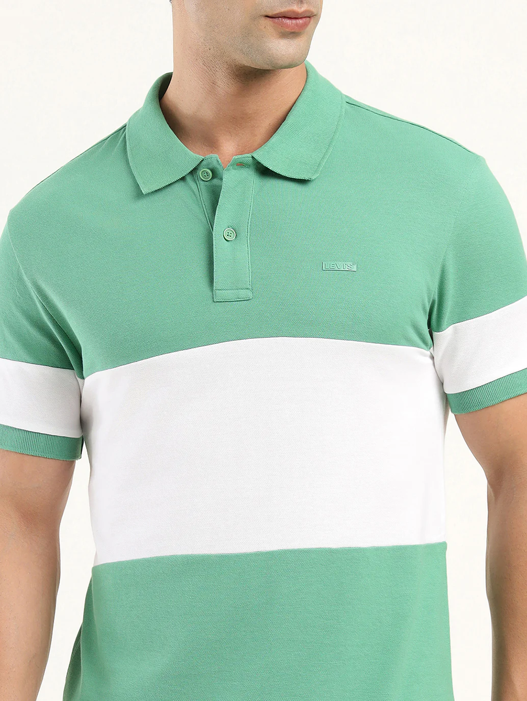 Men's Colorblock Polo T-Shirt - Image 4