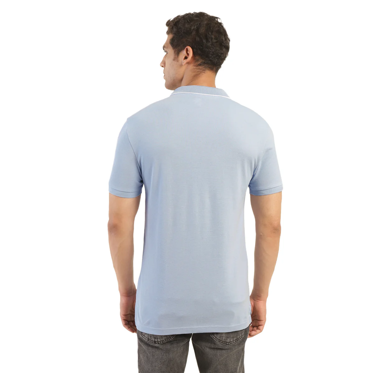 Men's Solid Polo T-shirt - Image 2