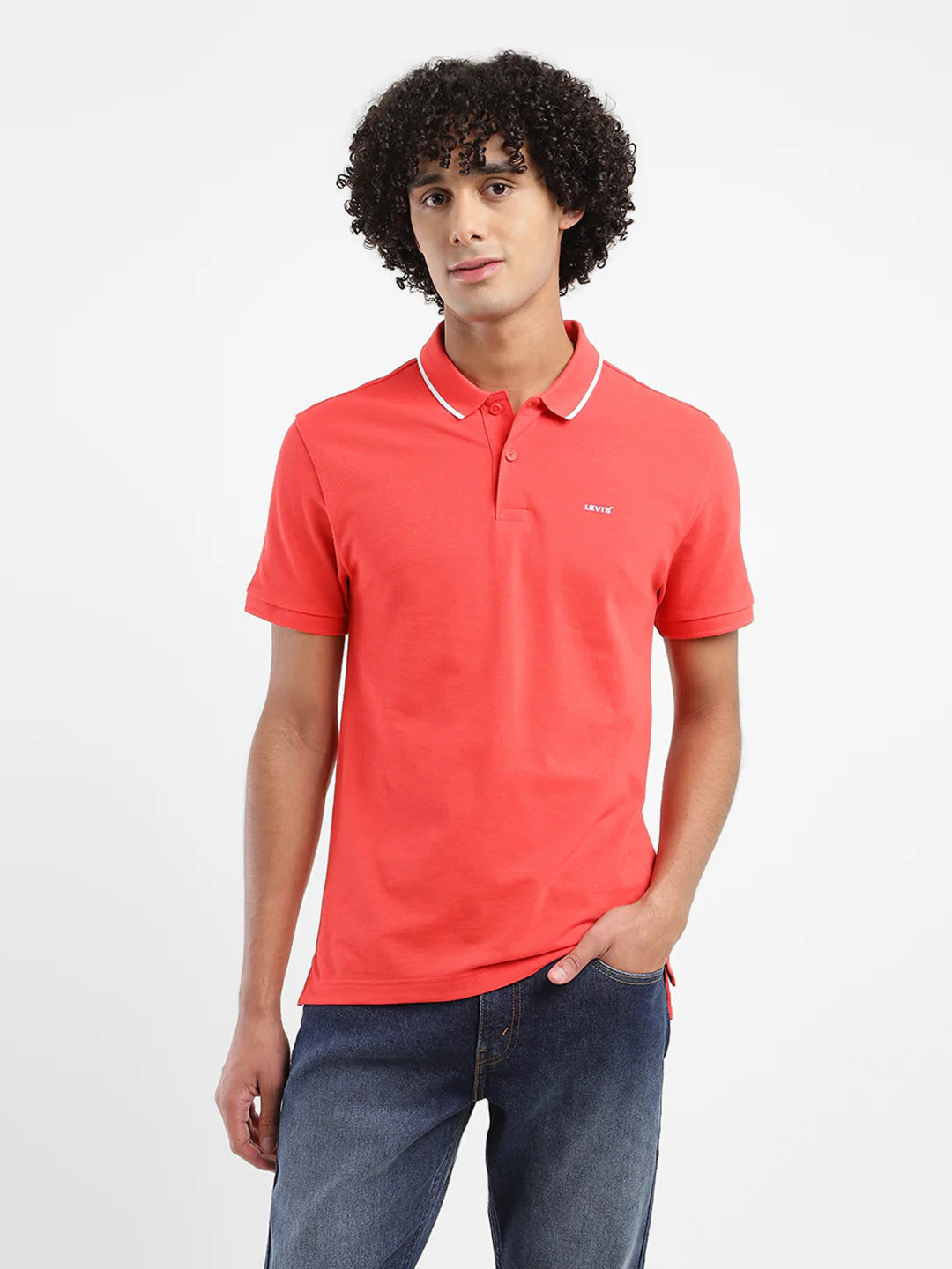 Men's Solid Polo T-Shirt - Image 2