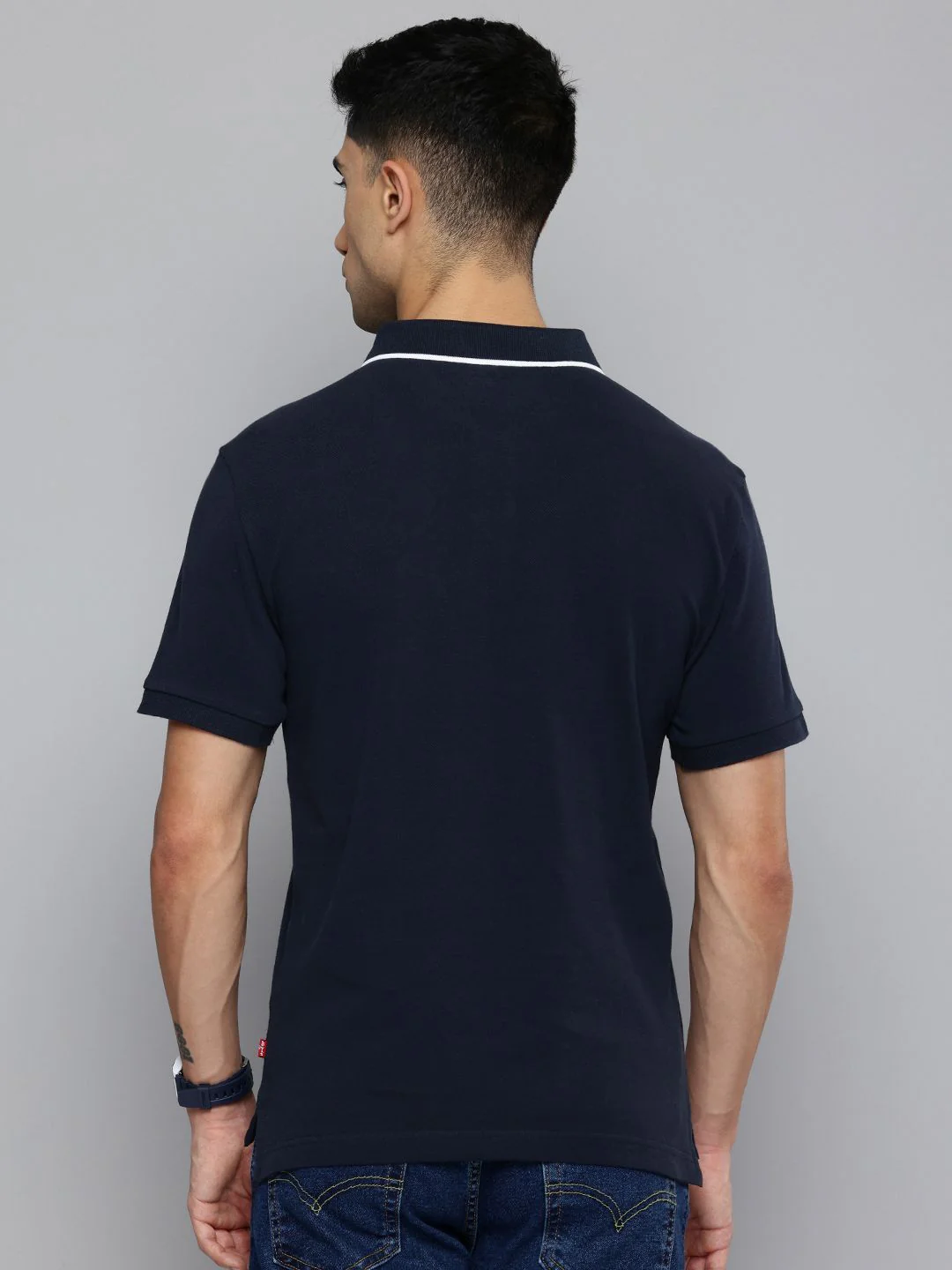Men's Solid Polo T-Shirt - Image 4