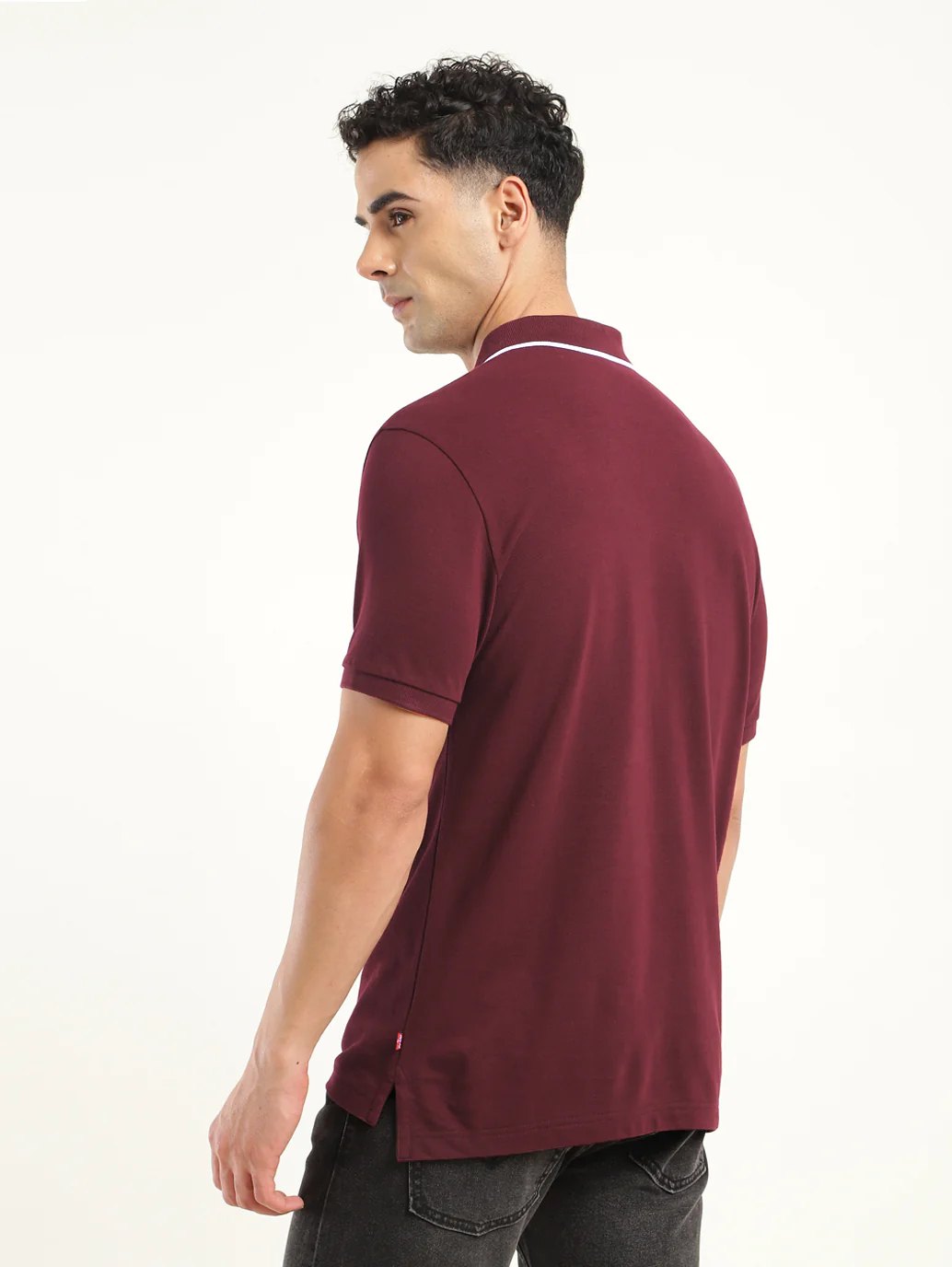 Men's Solid Polo T-Shirt - Image 3