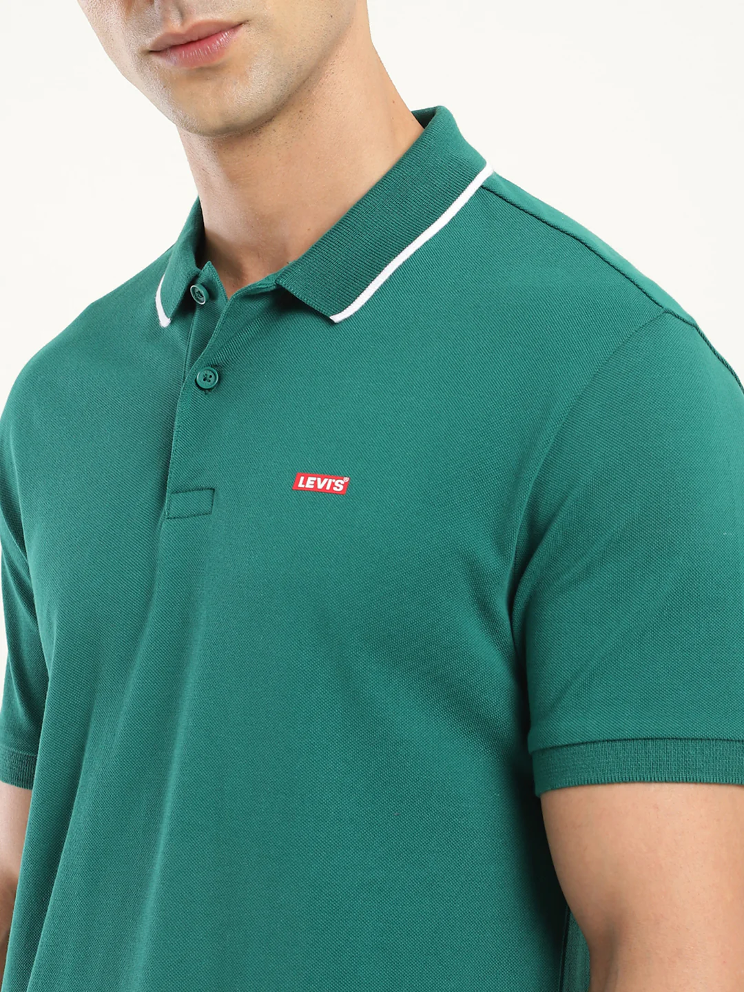 Men's Solid Polo T-Shirt - Image 3