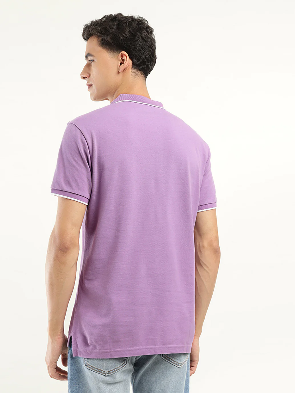 Men's Solid Polo T-Shirt - Image 3