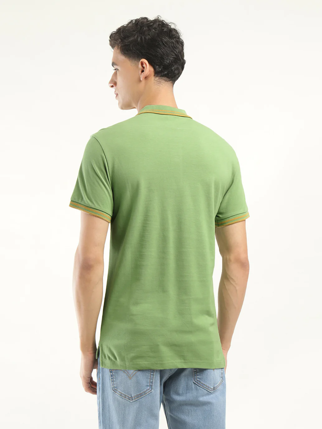 Men's Solid Polo T-Shirt - Image 3
