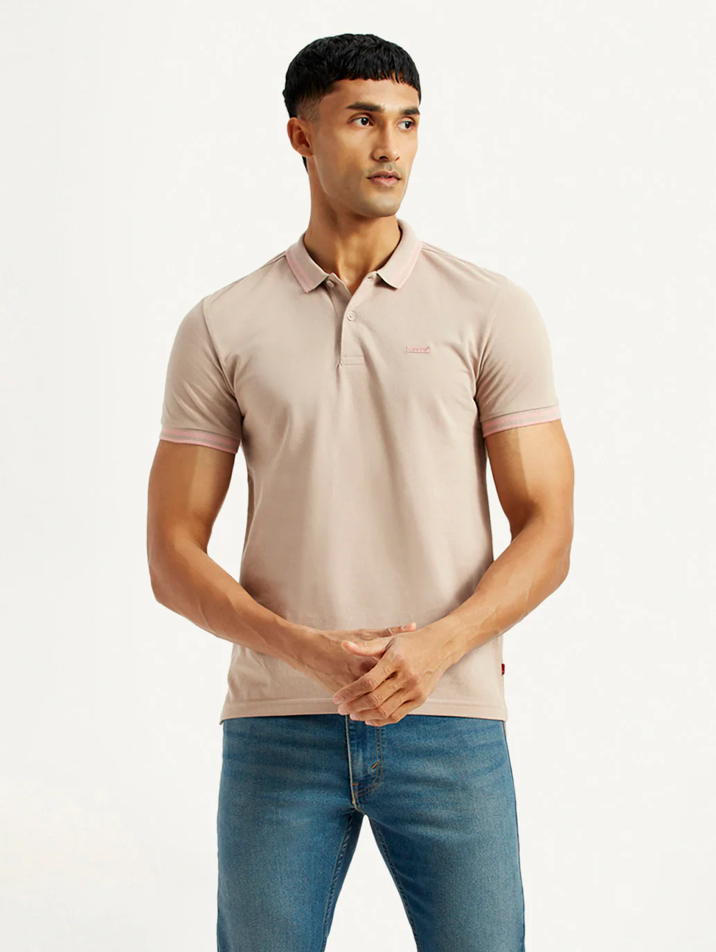 Men's Solid Polo T-Shirt - Image 2