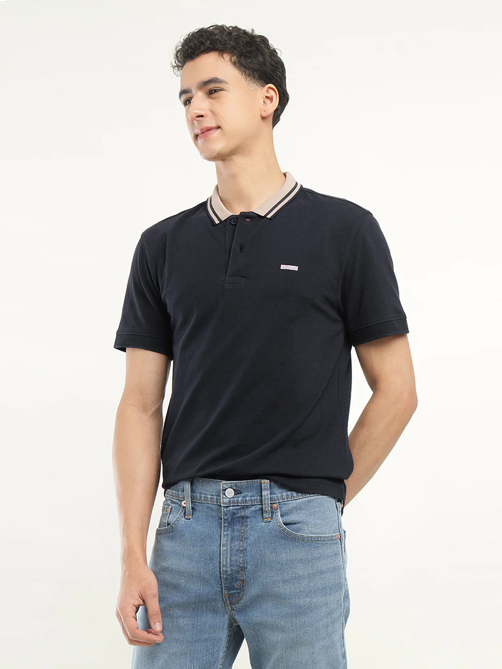 Men's Solid Polo T-Shirt