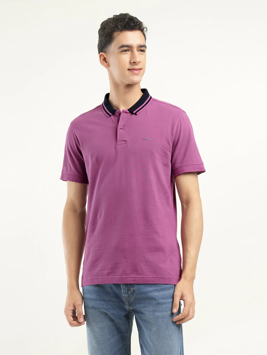 Men's Solid Polo T-Shirt - Image 4