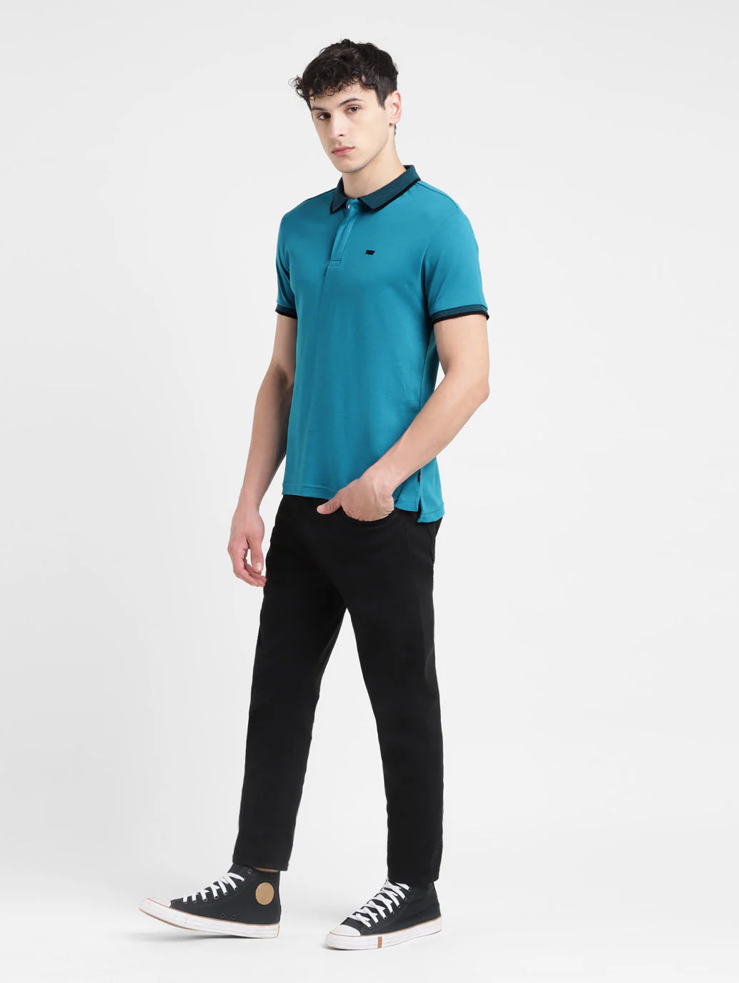 Men's Solid Polo T-shirt - Image 12