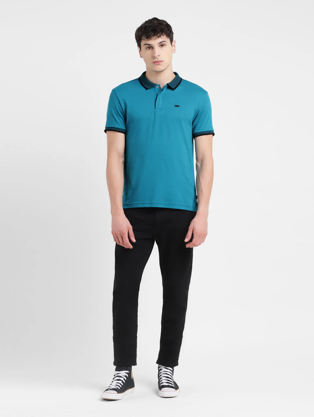 Men's Solid Polo T-shirt - Image 2