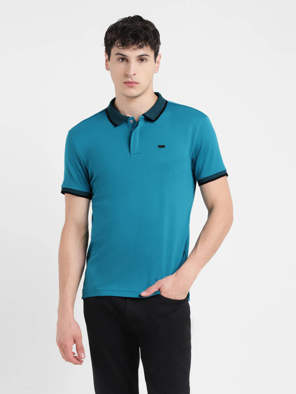 Men's Solid Polo T-shirt - Image 3