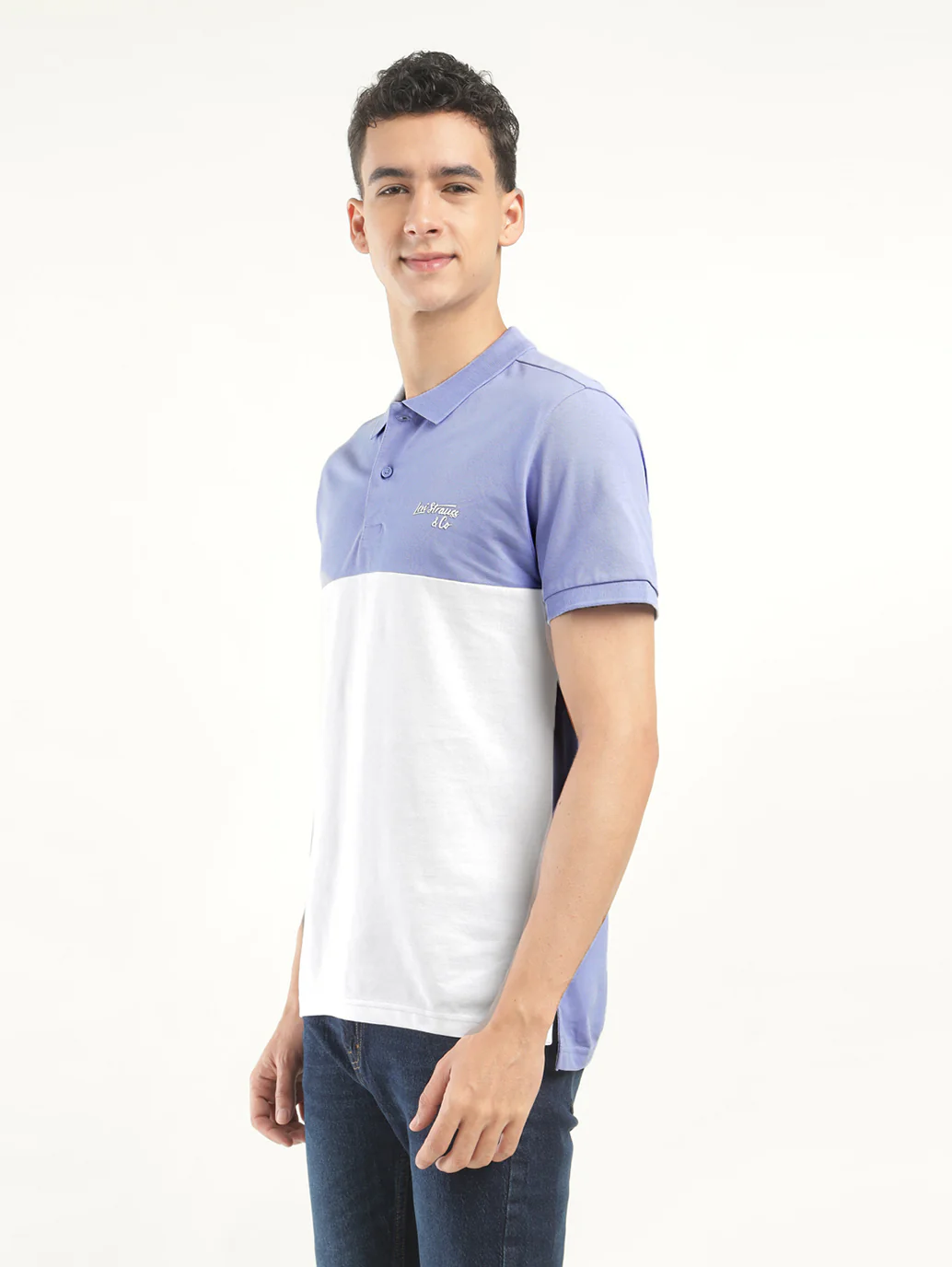 Men's Colorblock Polo T-Shirt - Image 4