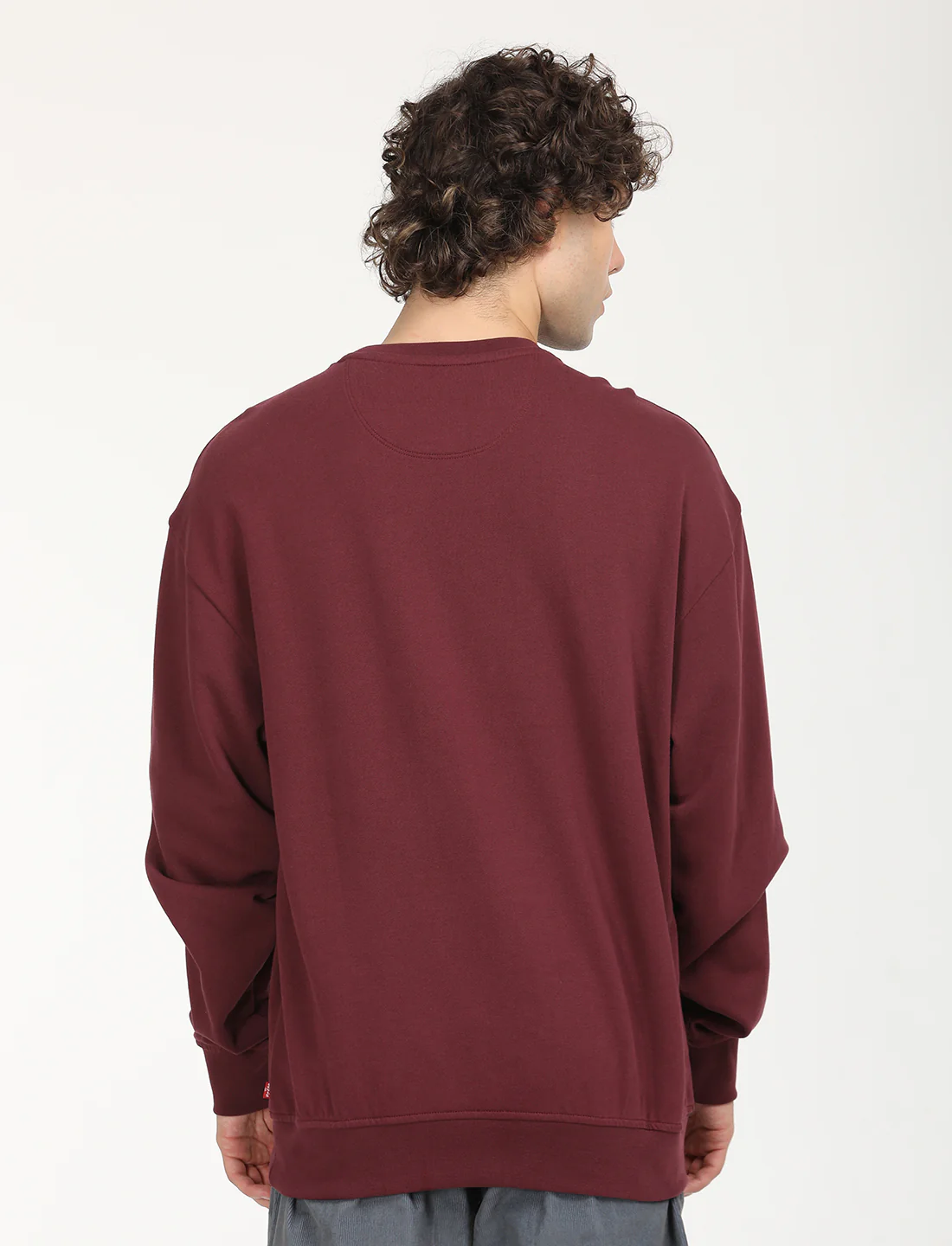 Men's Solid Crew Neck Sweatshirt - Image 3