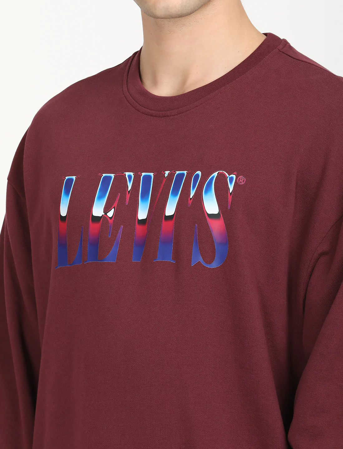 Men's Solid Crew Neck Sweatshirt - Image 5