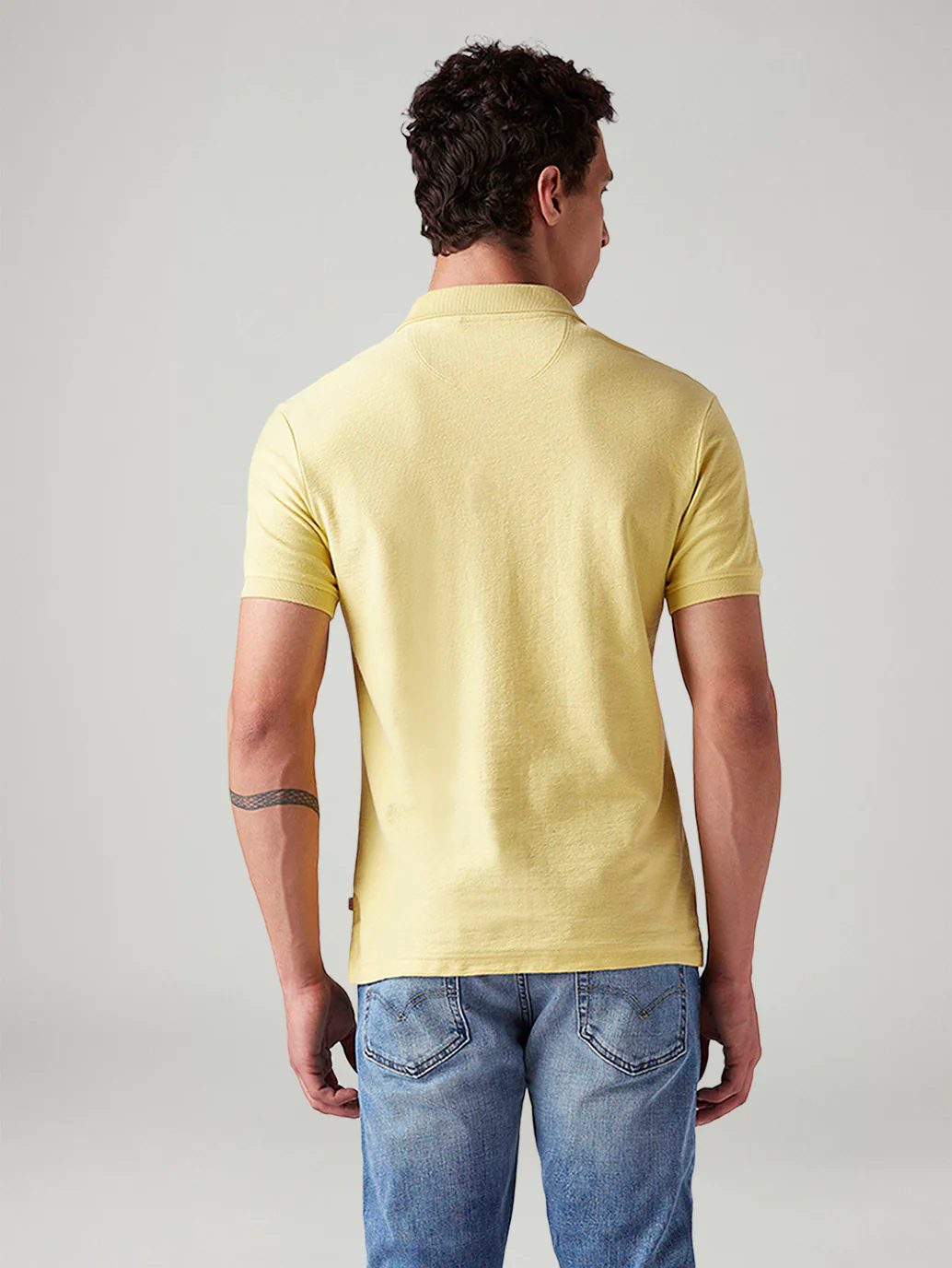 Men's Solid Regular Fit Polo T-Shirt - Image 3