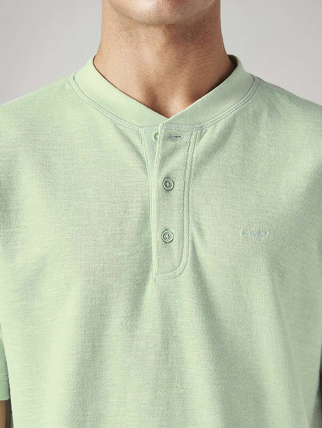 Men's Solid Regular Fit Ribbed T-Shirt - Image 4