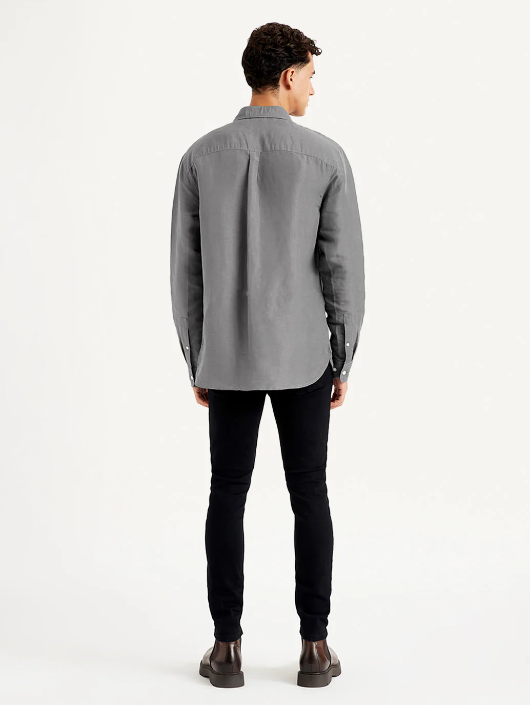 Men's Solid Slim Fit Shirt - Image 2