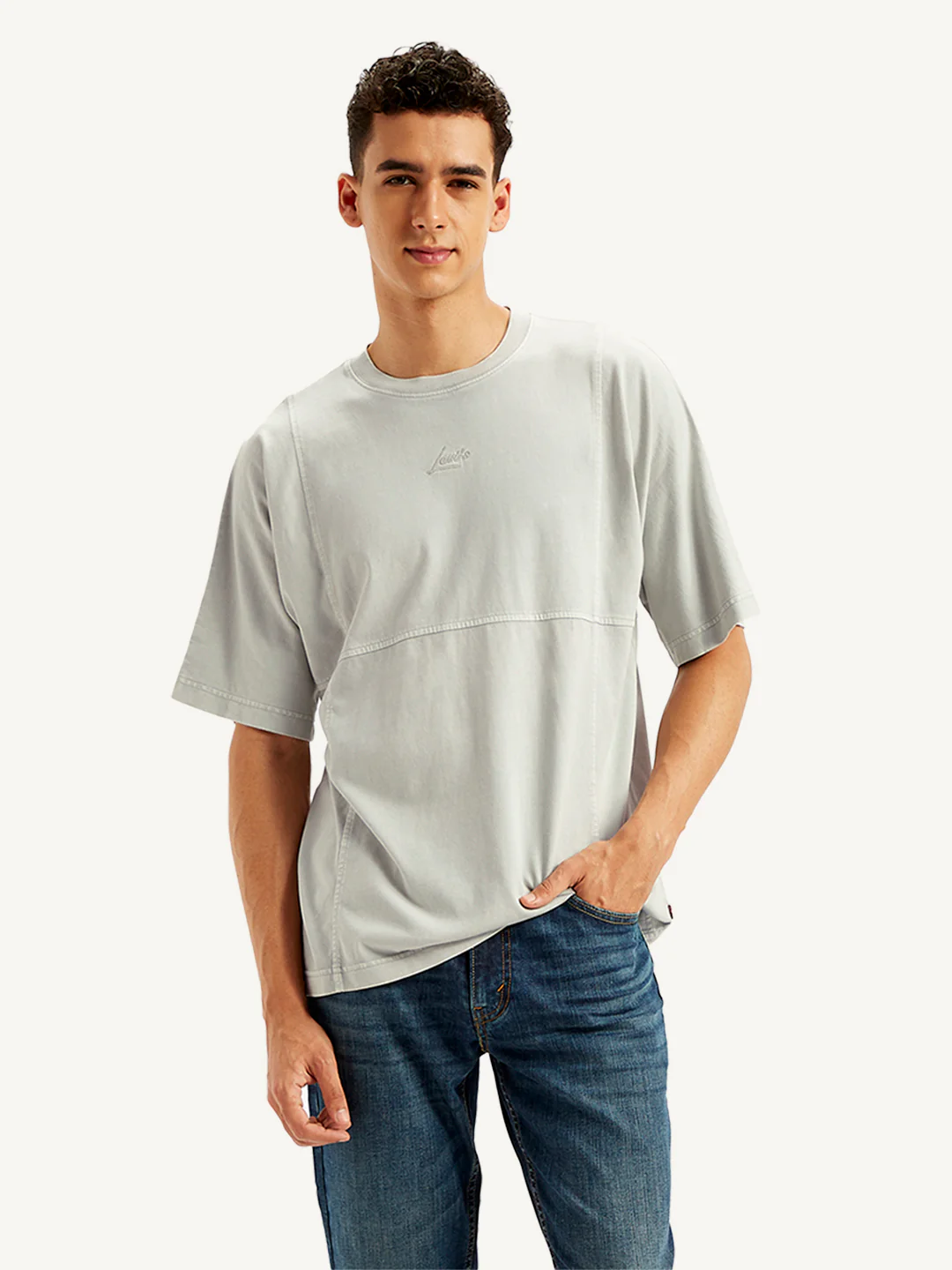 Men's Solid Regular Fit T-Shirt - Image 2