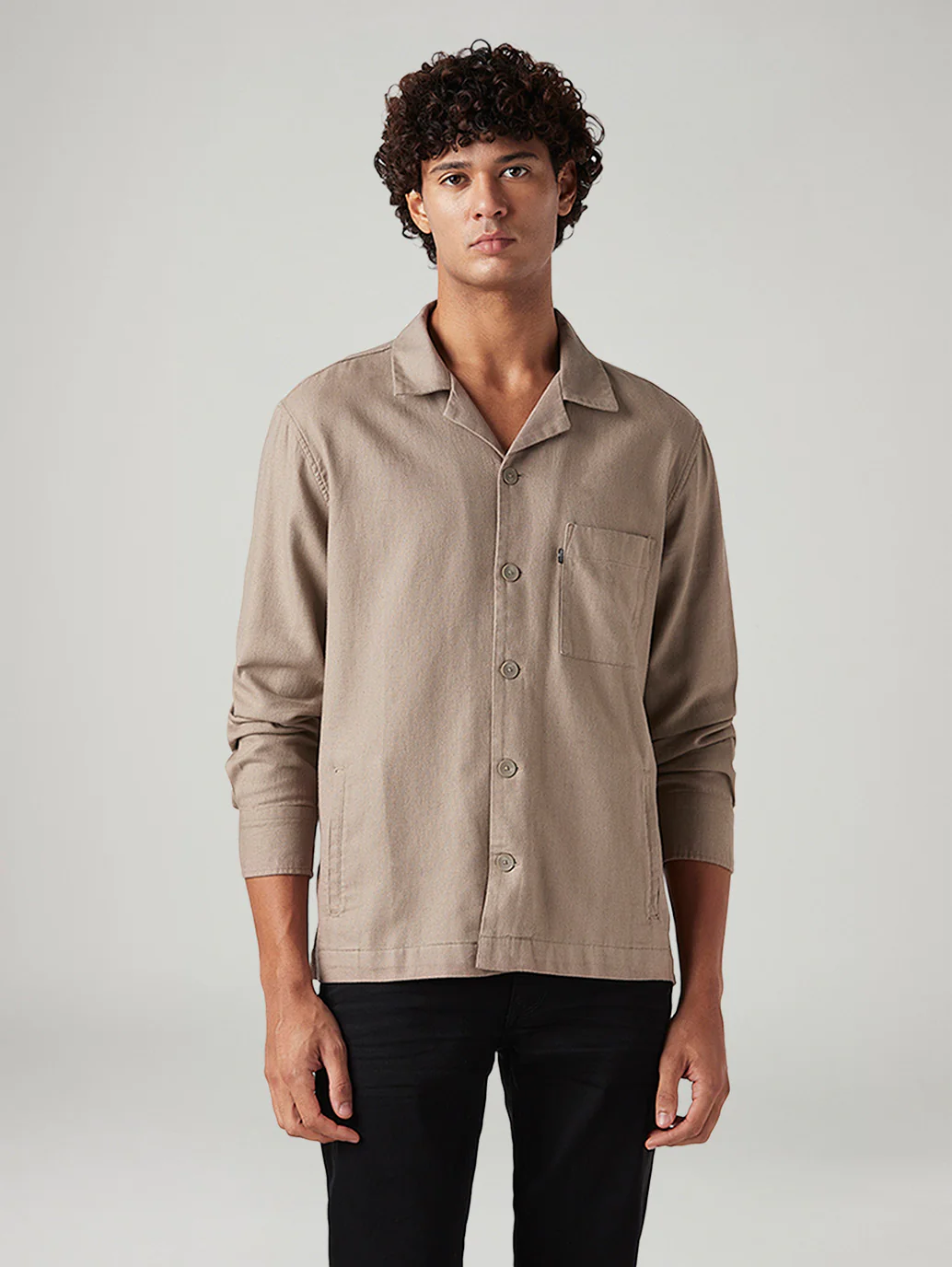 Men's Solid Relaxed Fit Linen Shirt - Image 2