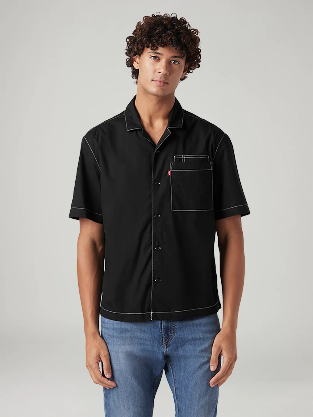 Men's Solid Relaxed Fit Poplin Shirt - Image 2