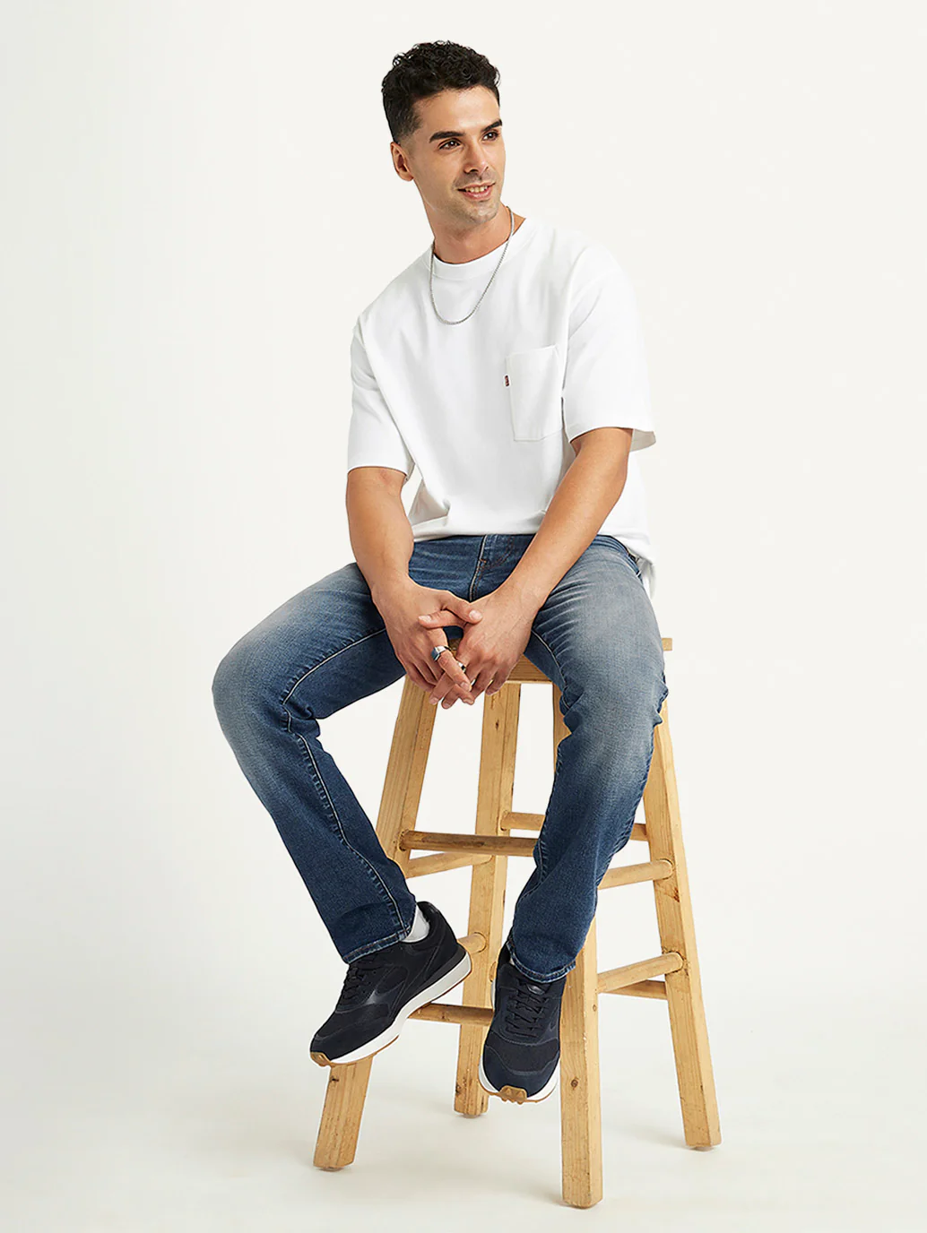Men's Solid Loose Fit T-Shirt