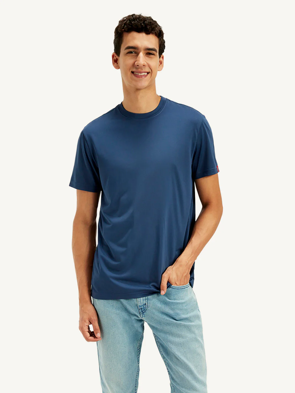 Men's Solid Round Neck T-Shirt
