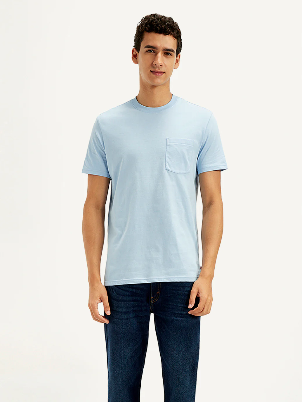 Men's Solid Round Neck T-Shirt - Image 2