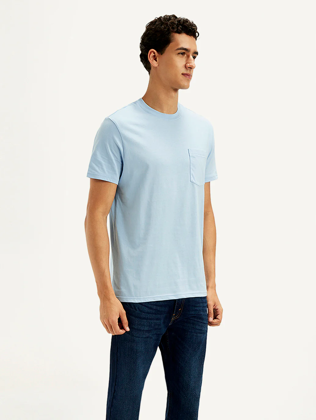 Men's Solid Round Neck T-Shirt - Image 5