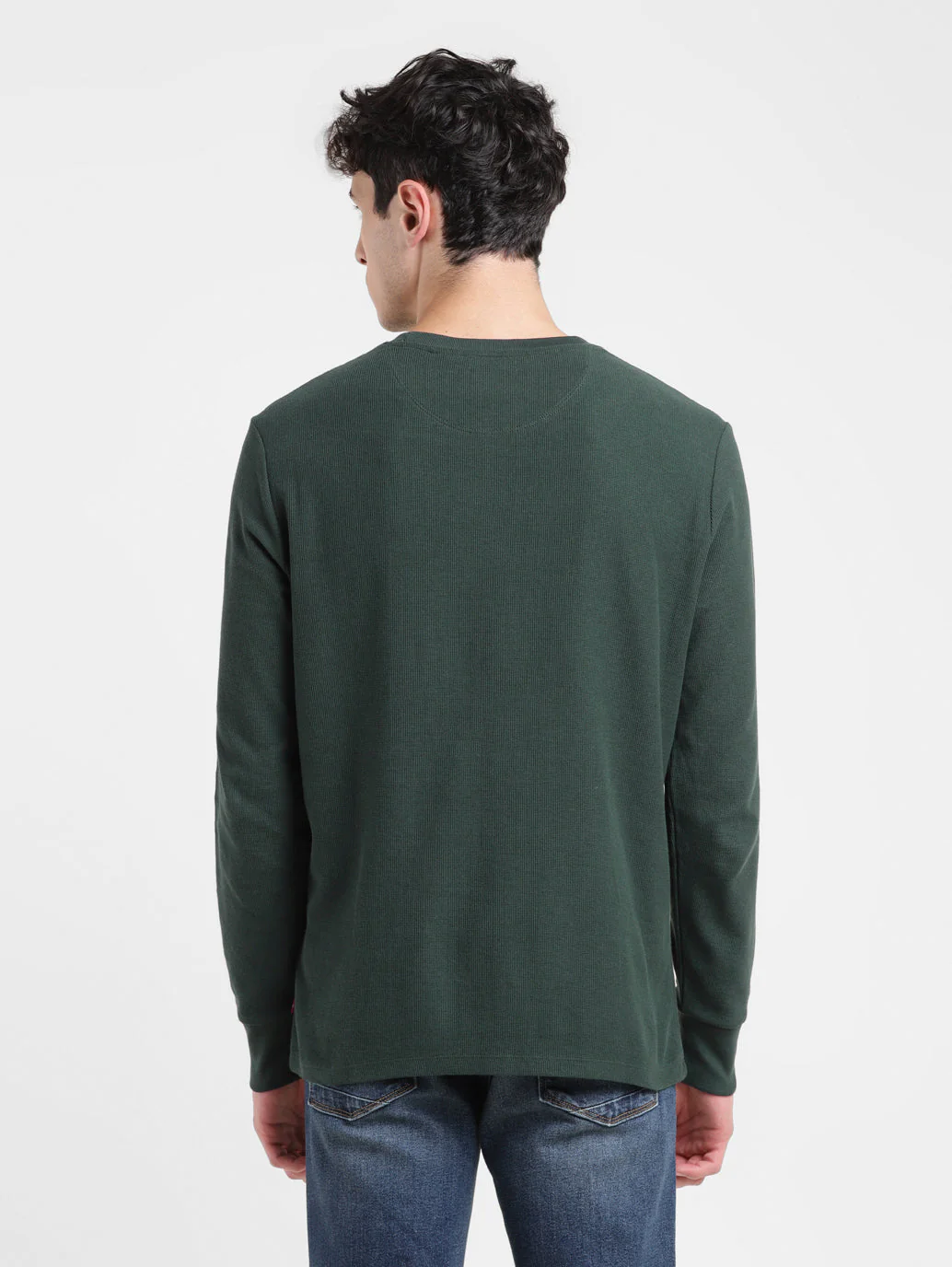 Men's Solid Round Neck T-shirt - Image 3