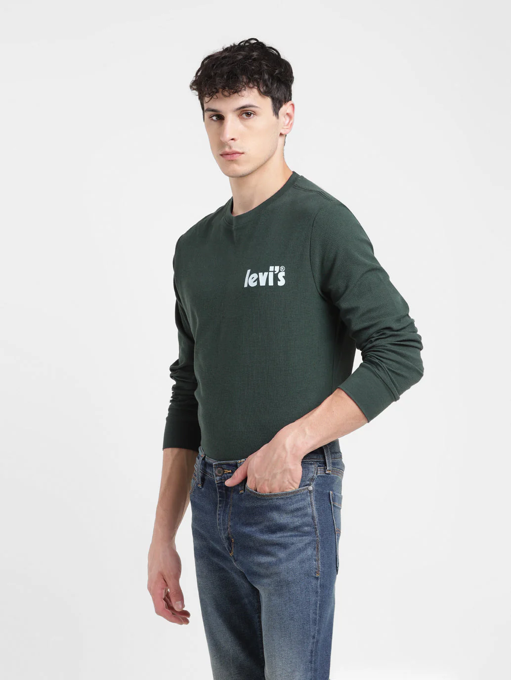 Men's Solid Round Neck T-shirt - Image 6
