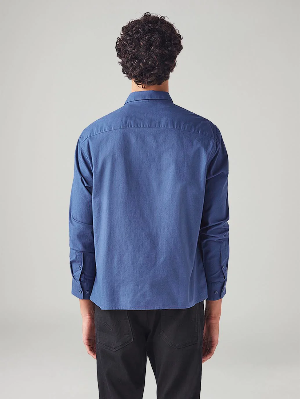 Men's Solid Slim Fit Linen Shirt - Image 3