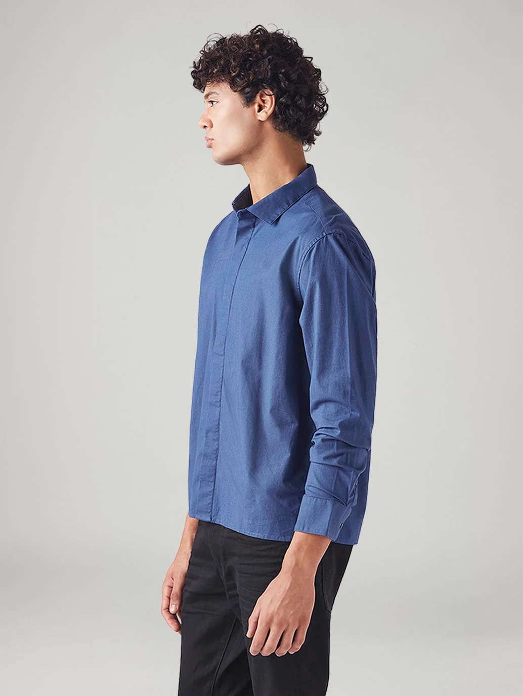 Men's Solid Slim Fit Linen Shirt - Image 5