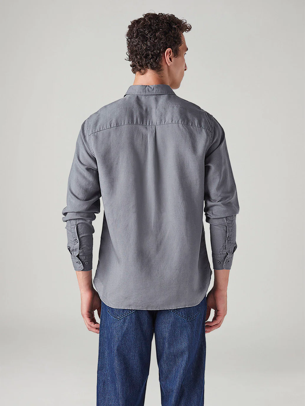 Men's Solid Slim Fit Linen Shirt - Image 3