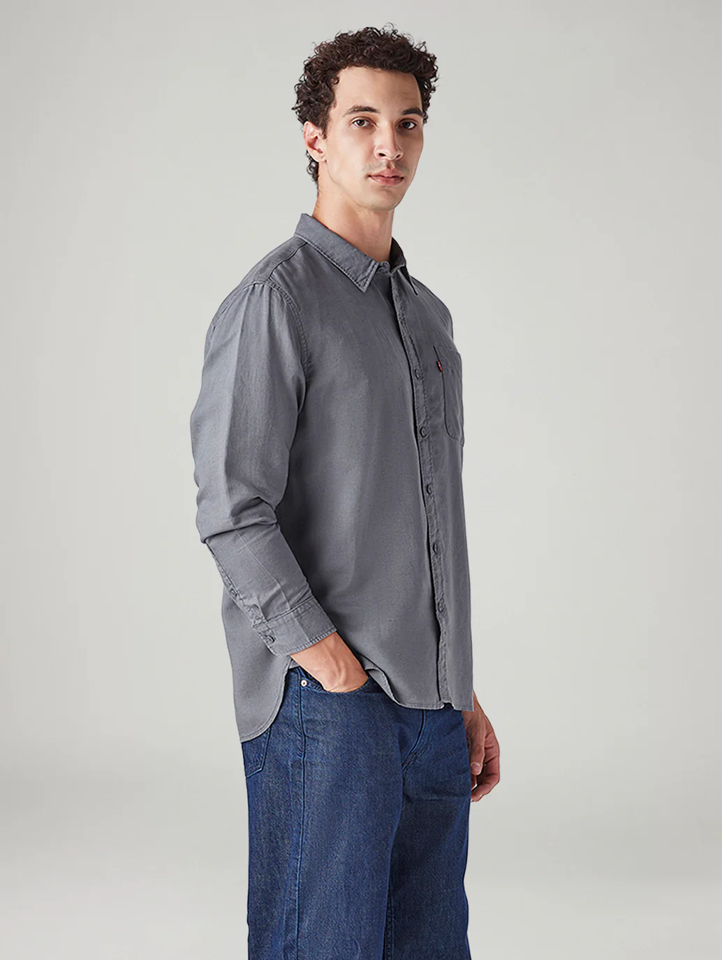 Men's Solid Slim Fit Linen Shirt - Image 5
