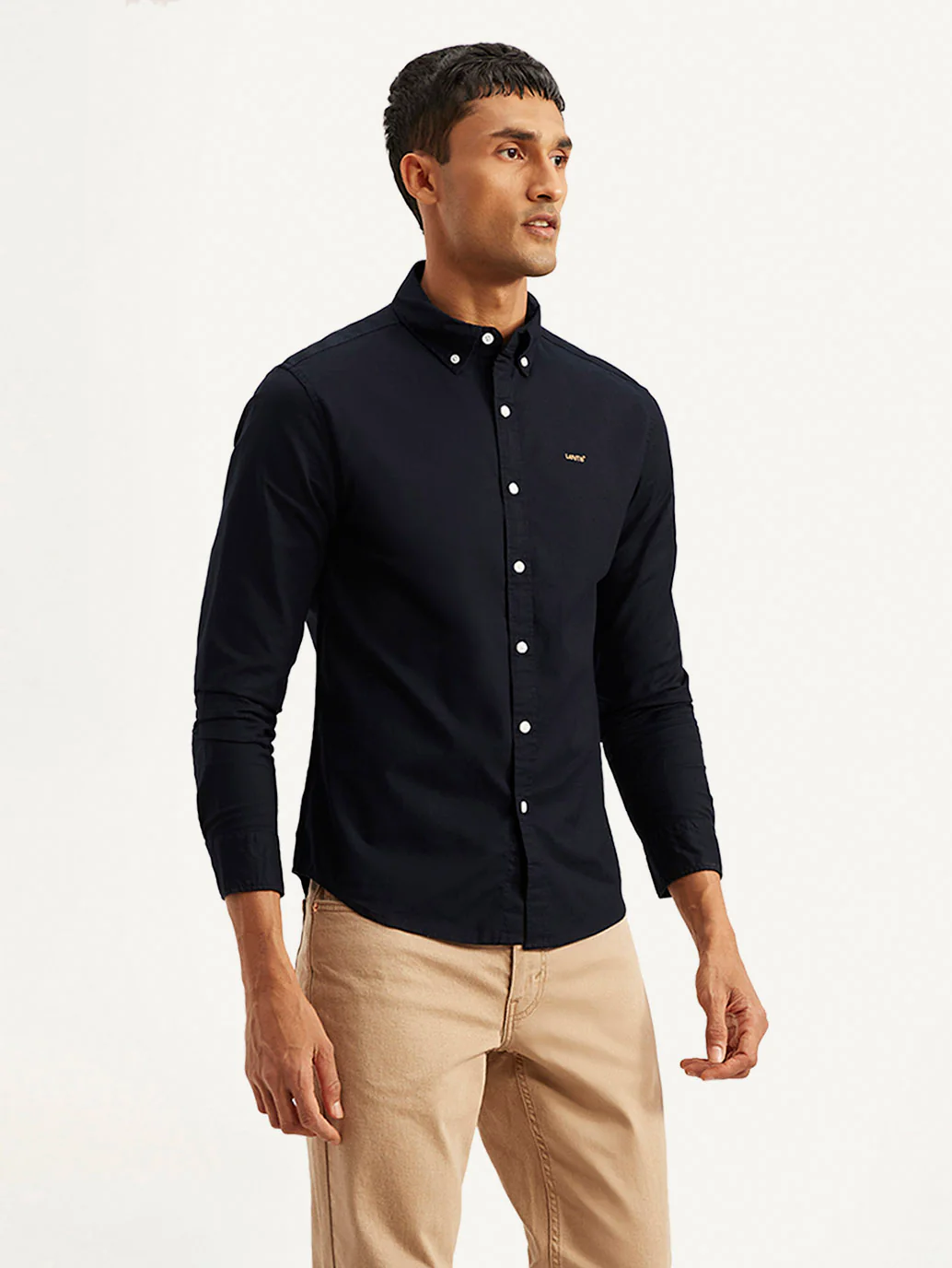 Men's Solid Slim Fit Oxford Shirt - Image 5