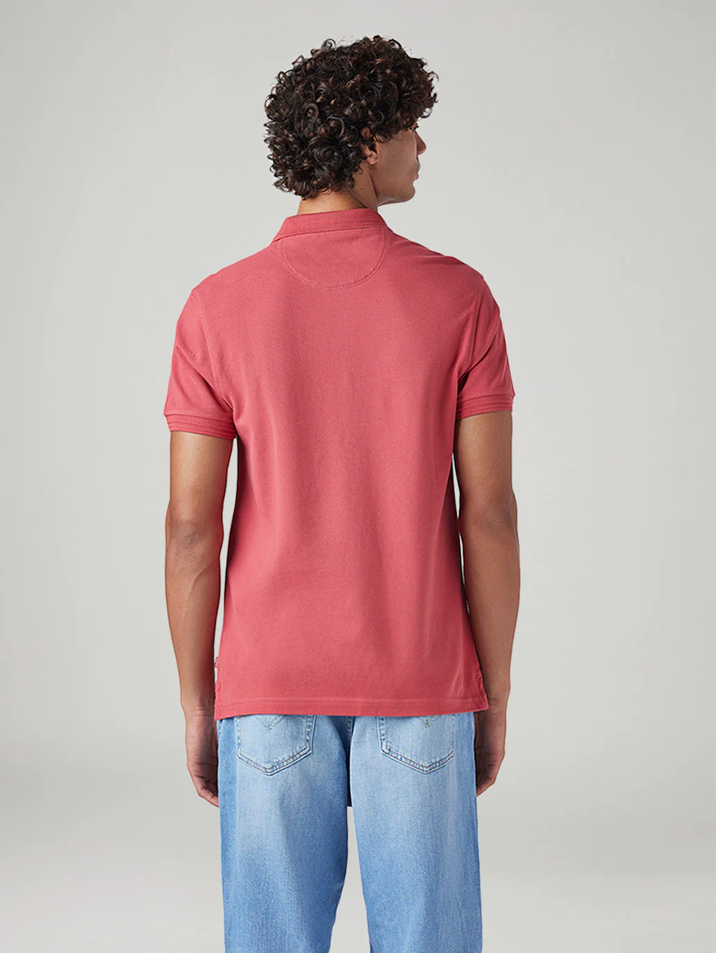 Men's Solid Slim Fit Pique Polo T-Shirt - Image 3