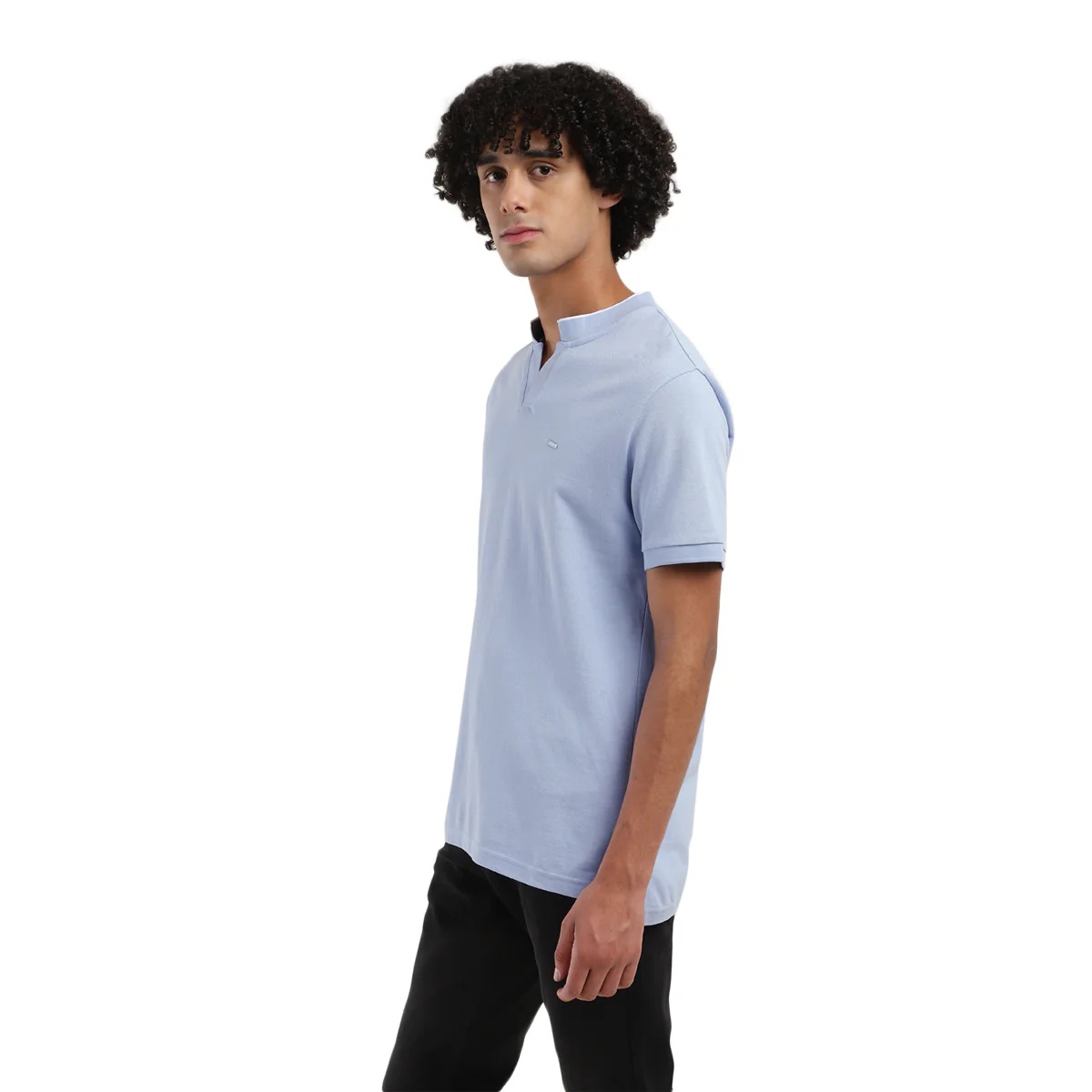 Men's Solid Slim Fit Polo T-Shirt - Image 3