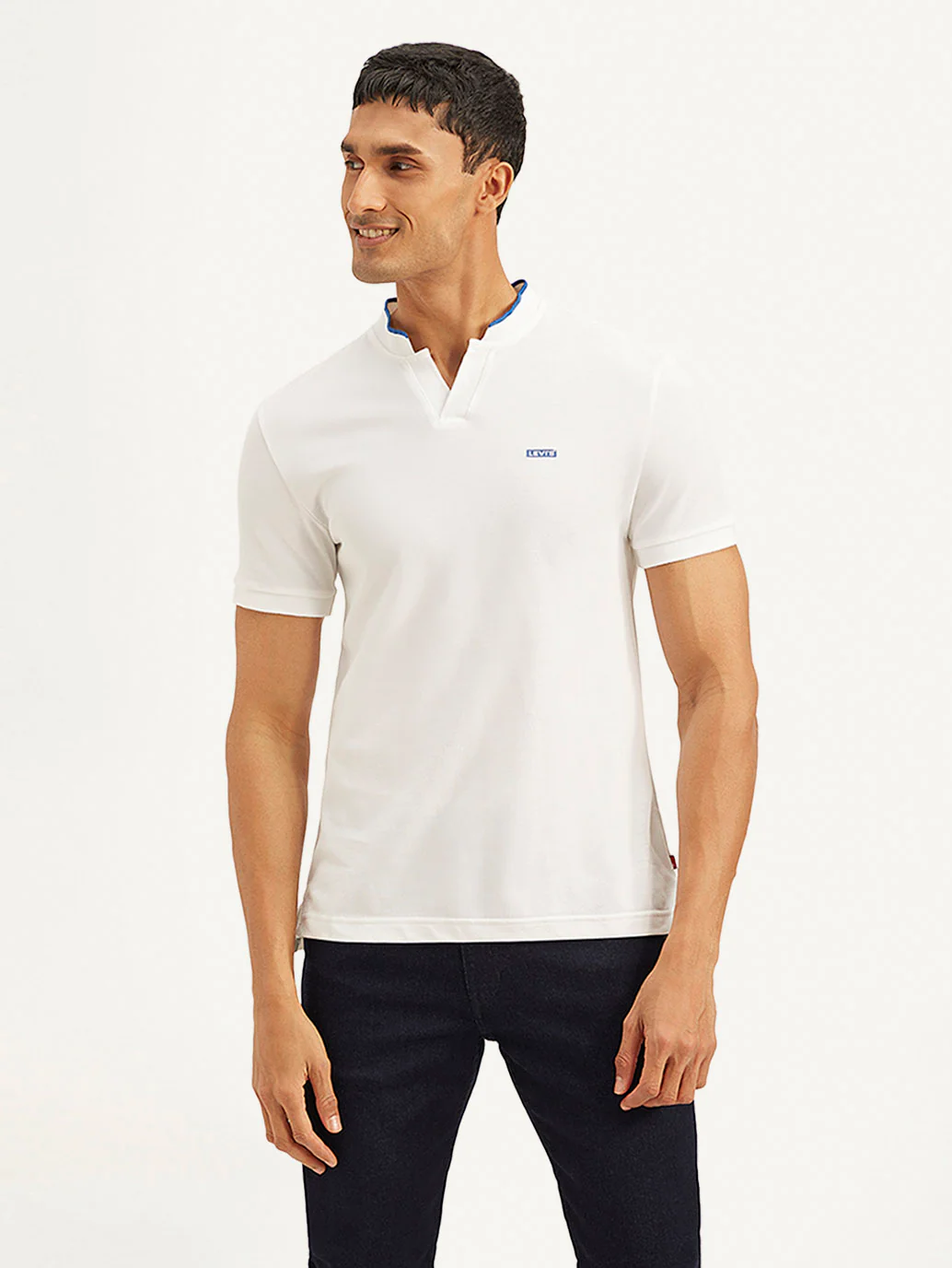 Men's Solid Slim Fit Polo T-shirt - Image 2