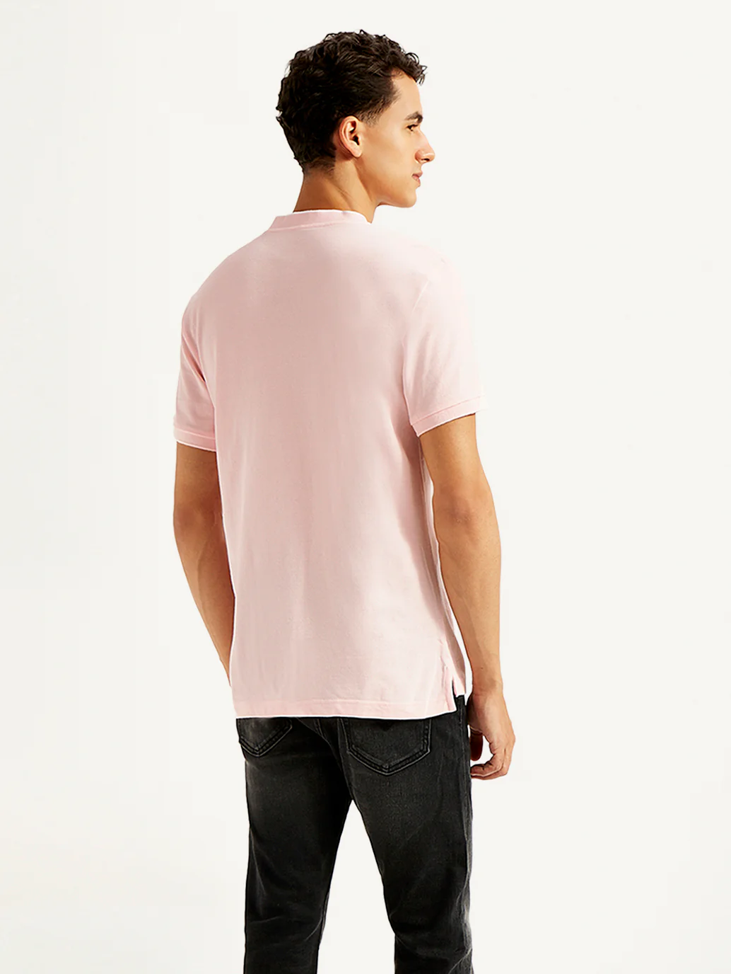 Men's Solid Slim Fit Polo T-shirt - Image 3