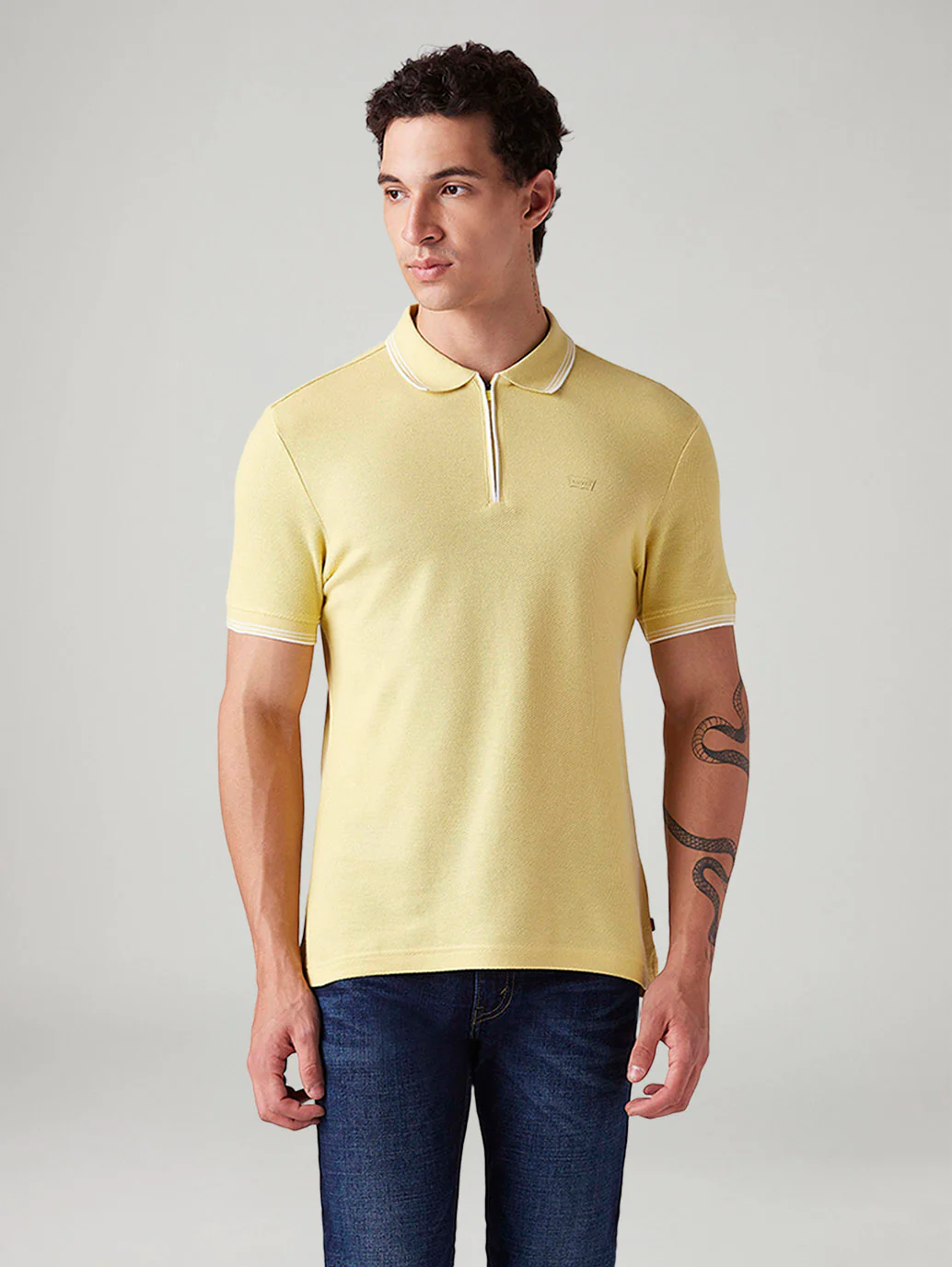 Men's Solid Slim Fit Polo T-Shirt - Image 2