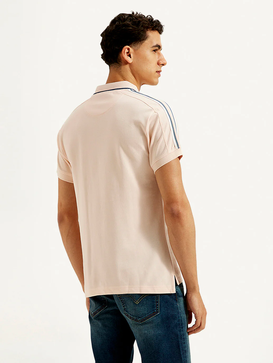Men's Solid Slim Fit Polo T-shirt - Image 4