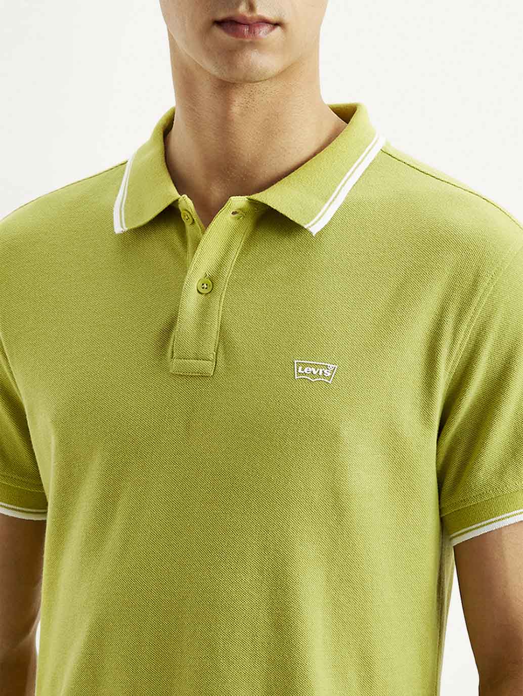 Men's Solid Slim Fit Polo T-shirt - Image 3