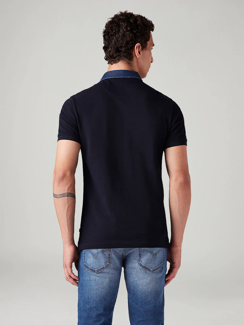 Men's Solid Slim Fit Polo T-Shirt - Image 3