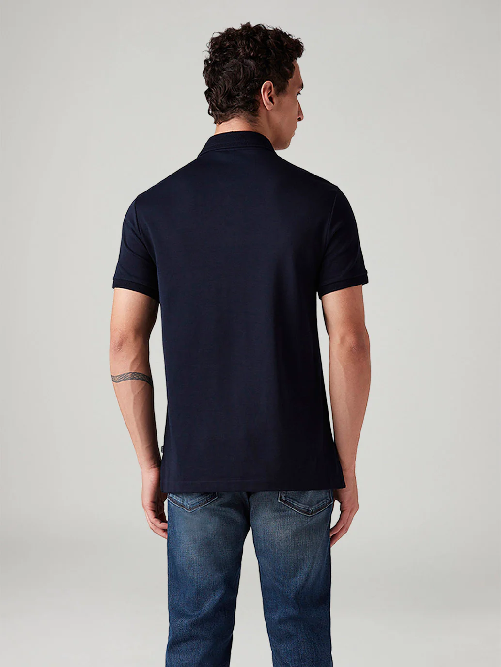 Men's Solid Slim Fit Polo T-Shirt - Image 3
