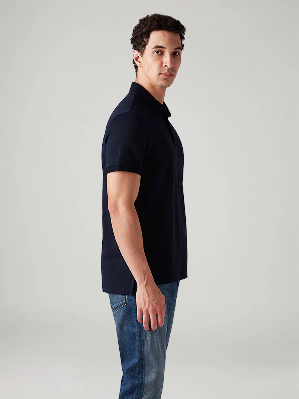 Men's Solid Slim Fit Polo T-Shirt - Image 5
