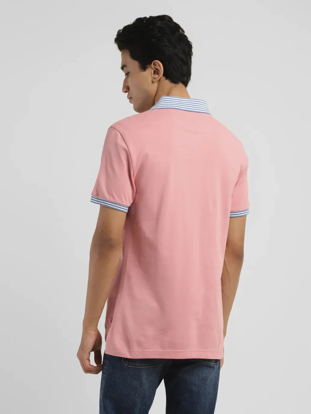 Men's Solid Slim Fit Polo T-shirt - Image 3