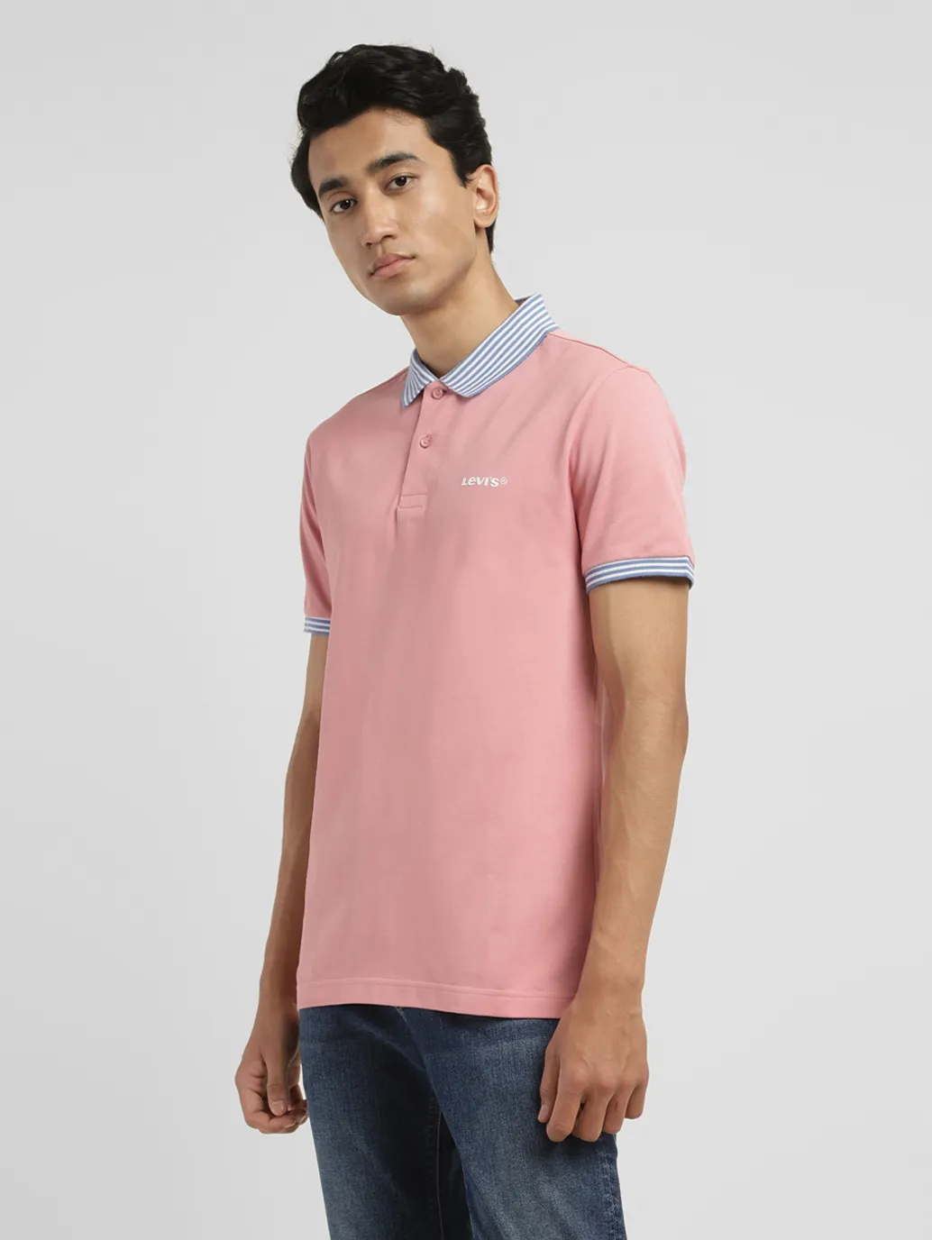 Men's Solid Slim Fit Polo T-shirt - Image 4