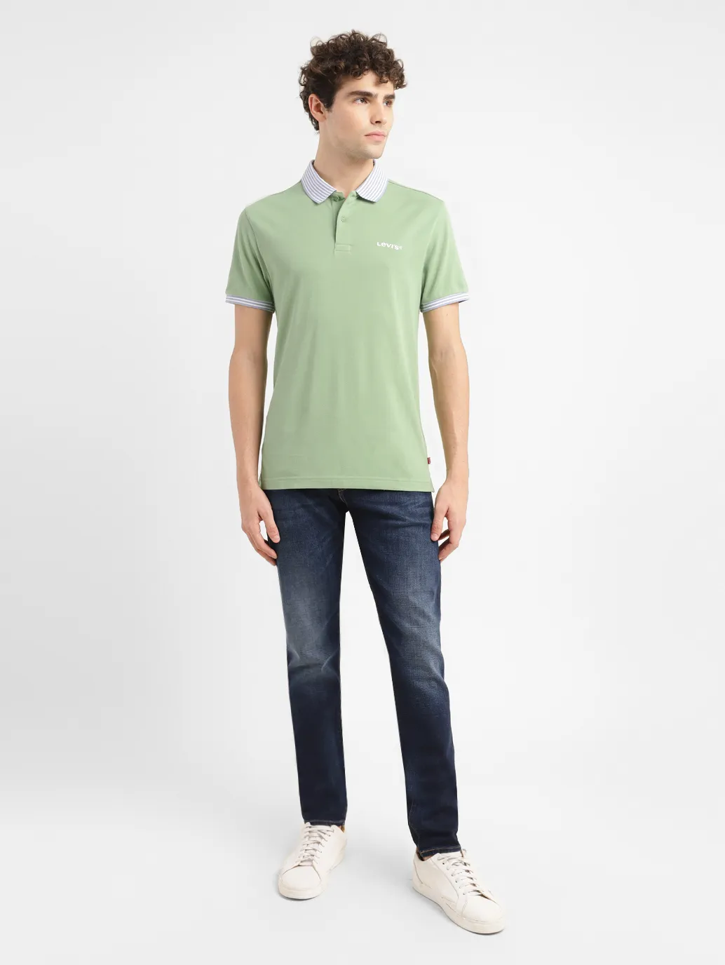 Men's Solid Slim Fit Polo T-shirt - Image 6